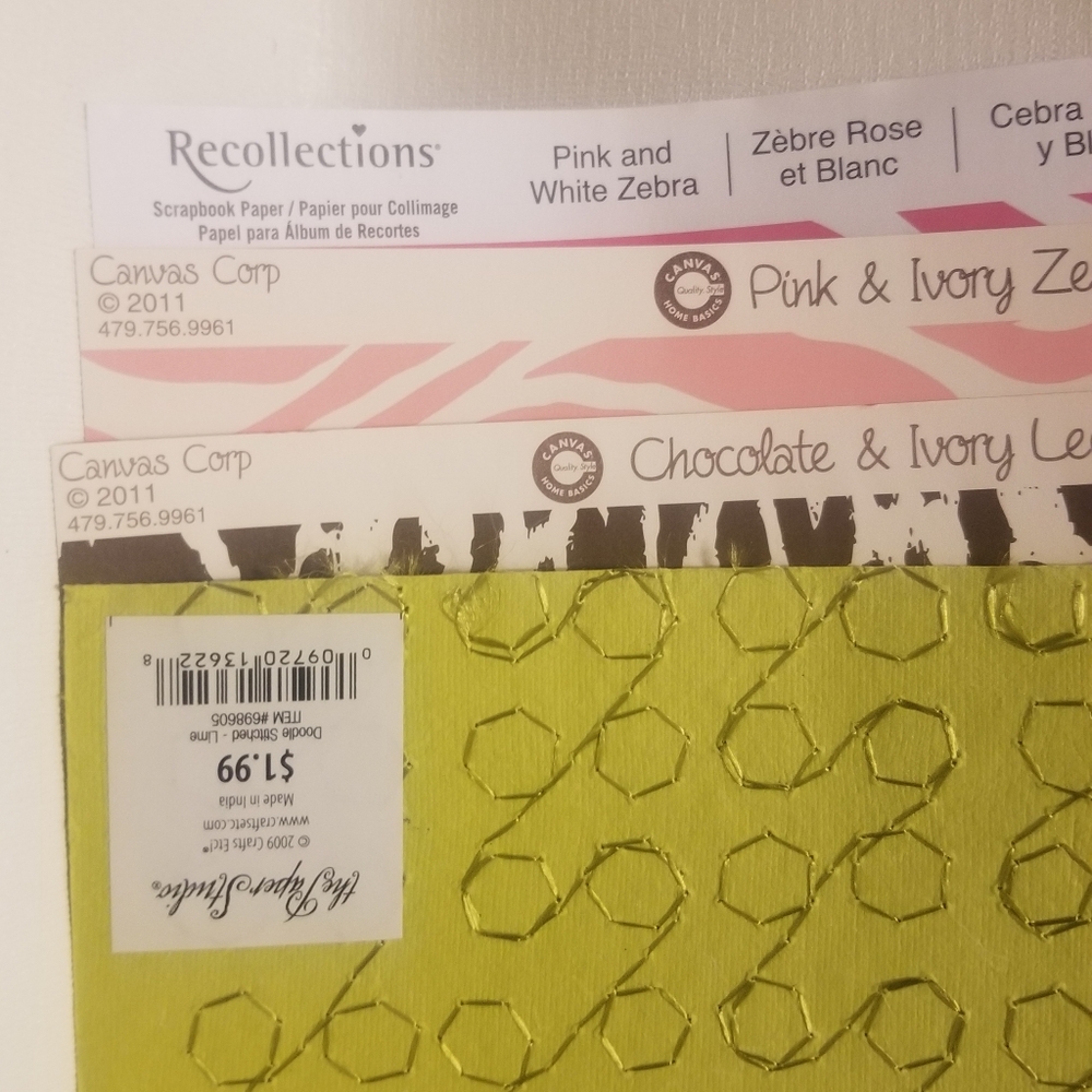 6 unused eyecatching sheets of scrapbooking paper- patterned - Picture 4 of 6